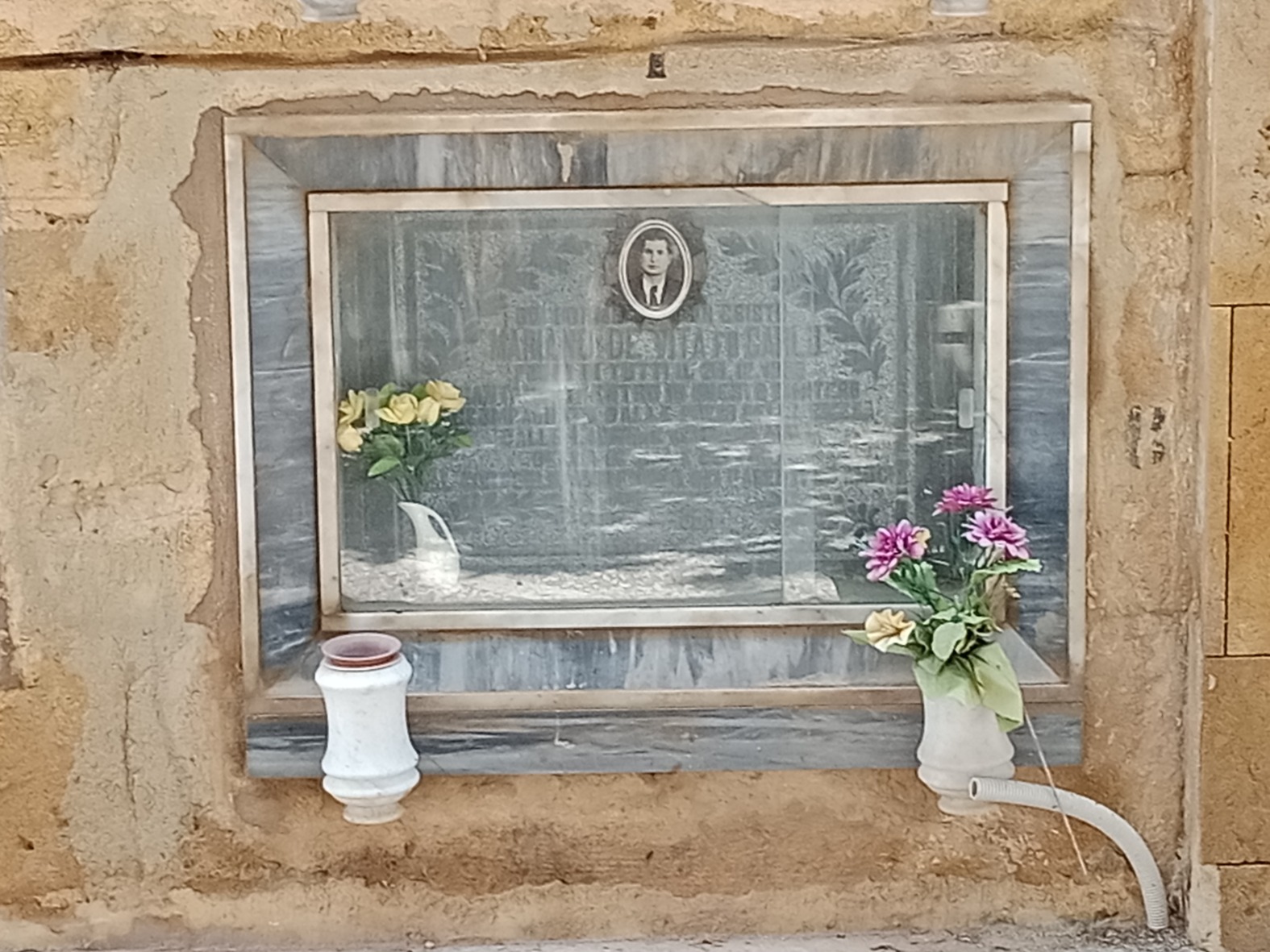 Das erste Wandgrab auf dem Friedhof von 1955