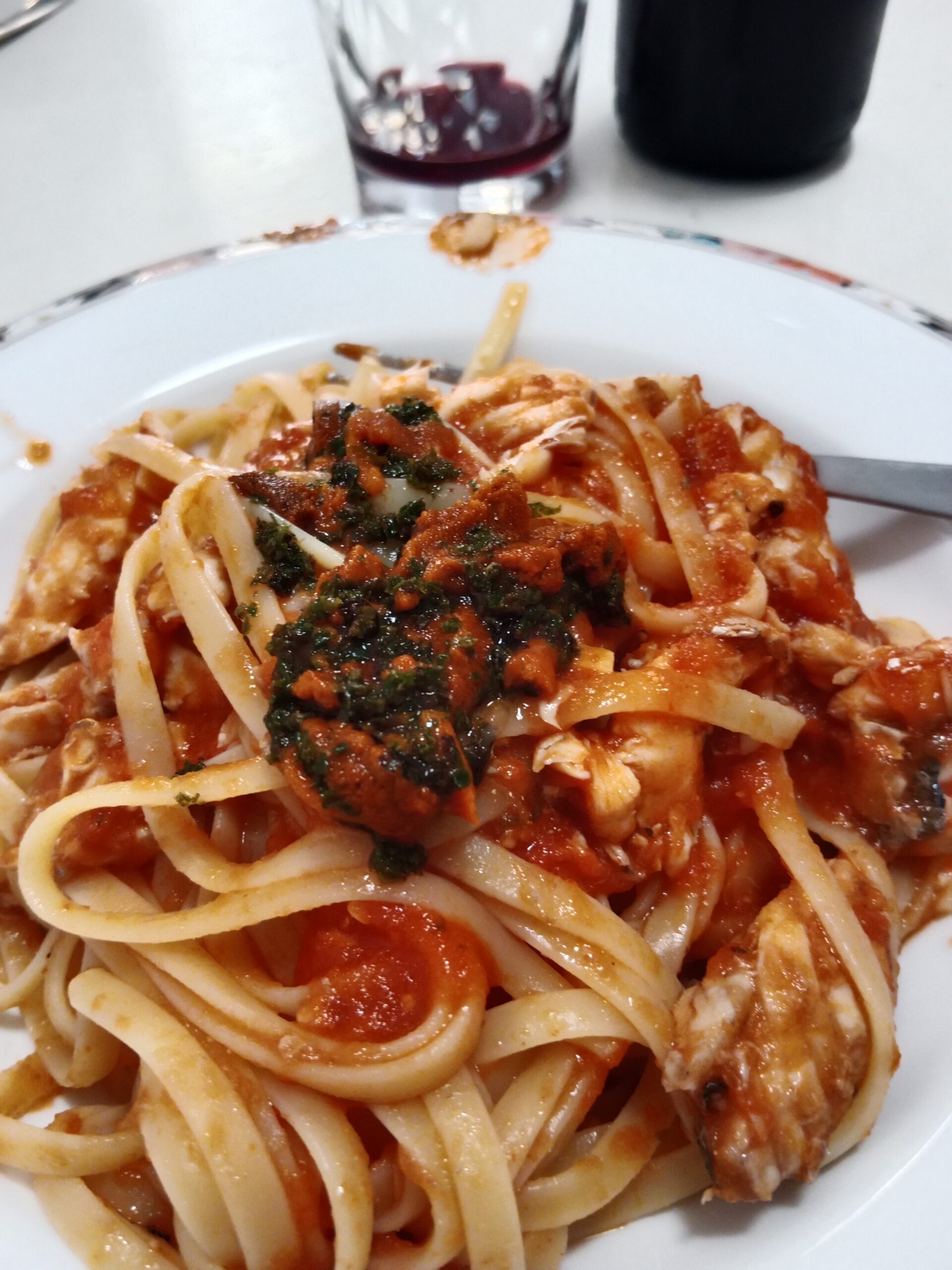 Spaghetti mit Seeigeleier